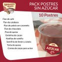 Pack de Postres Sin Azúcar (10 Postres)