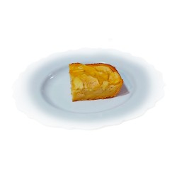 Tarta de manzana sin azúcares añadidos con edulcorantes