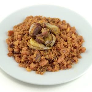 Migas con chorizo sin gluten