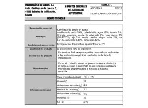 carrillada de cerdo en salsa ficha tecnica nutricionales