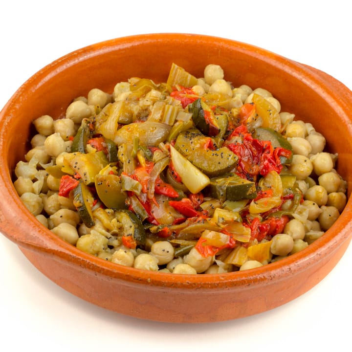 garbanzos con vegetales a domicilio comida saludable