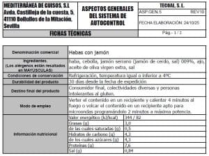 habas con jamon ficha tecnica