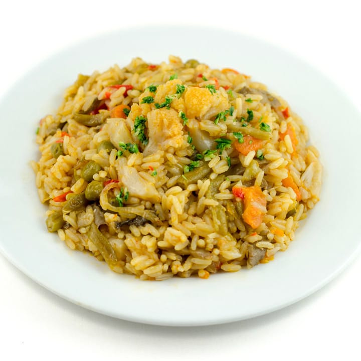 paella verduras a domicilio