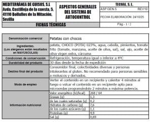 patatas con choco ficha tecnica